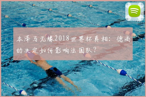 本泽马无缘2018世界杯真相：德尚的决定如何影响法国队？
